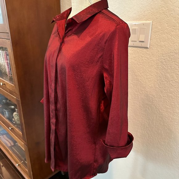 BOHO CHIC Button Front Blouse - Picture 4 of 12